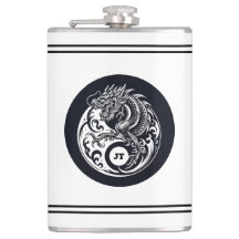 Chinese Dragon in Black and White Personalized