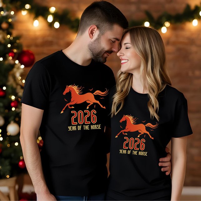 Chinese Fire Horse New Year 2026  T Shirt (Skapare uppladdad)