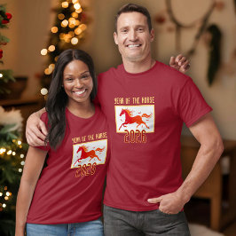 Chinese Fire Horse New Year 2026  T Shirt