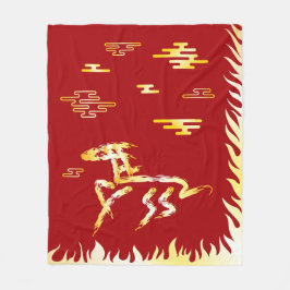 Chinese Lunar New Year of the Horse 2026 4724 Fire Fleecefilt
