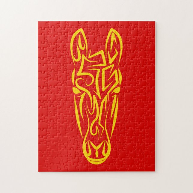 Chinese Lunar New Year of the Horse 2026 4724 Fire Pussel (Vertikal)