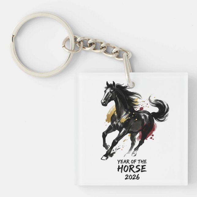 Chinese New Year 2026 Horse Art (Framsidan)