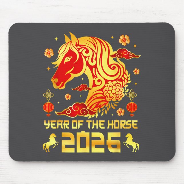 Chinese New Year 2026 Horse Happy Chinese New Year Musmatta (Framsidan)