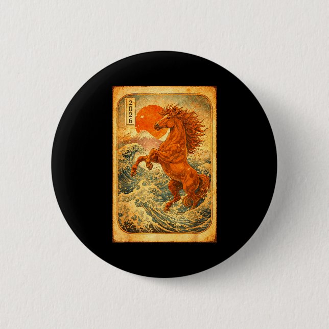 Chinese New Year 2026 Of The Horse Lunar New Year  Knapp (Framsida)