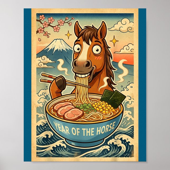 Chinese New Year 2026 Of The Horse Ramen Lunar New Poster (Framsidan)