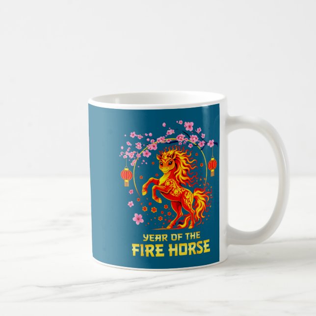 Chinese New Year 2026 Year Of The Fire Horse  Kaffemugg (Höger)