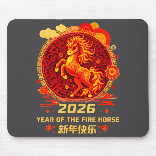 Chinese New Year 2026 Year Of The Fire Horse  Musmatta (Framsidan)