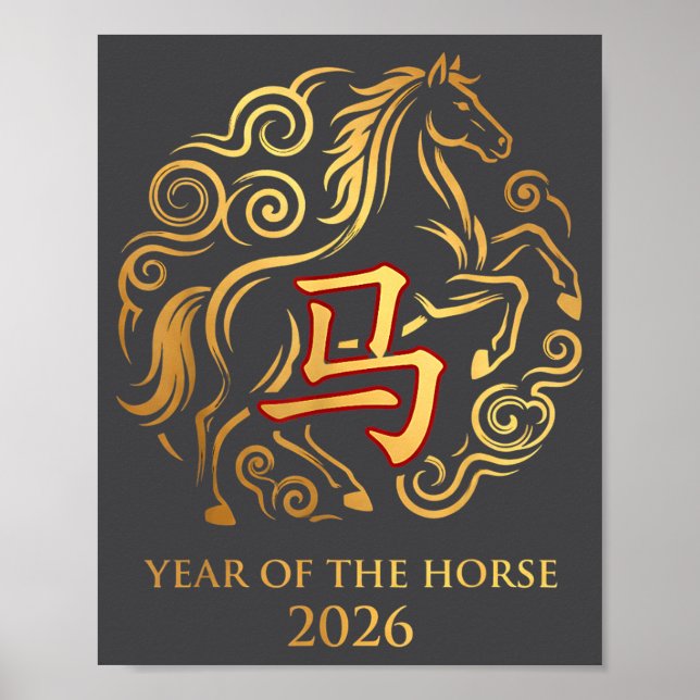Chinese New Year 2026 Year Of The Horse 0  Poster (Framsidan)