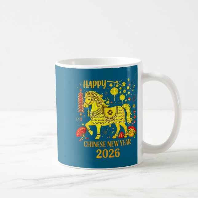 Chinese New Year 2026 Year Of The Horse 1  Kaffemugg (Höger)