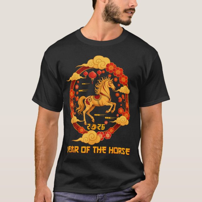 Chinese New Year 2026 Year Of The Horse 2026  T Shirt (Framsida)