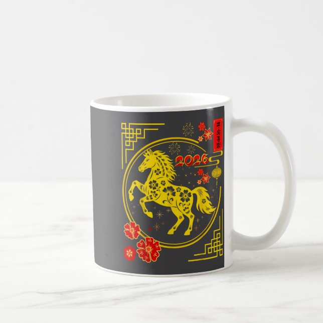 Chinese New Year 2026 Year Of The Horse 8  Kaffemugg (Höger)