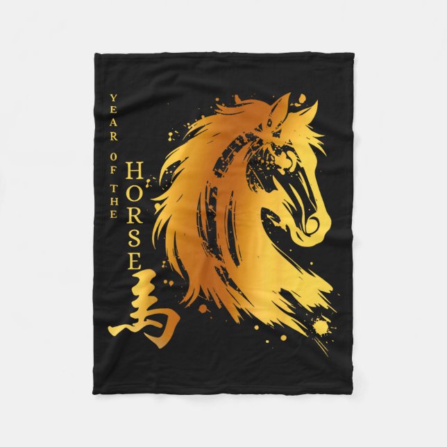 Chinese New Year 2026 Year Of The Horse  Fleecefilt (Framsidan)