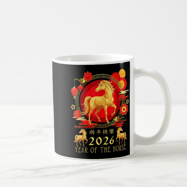 Chinese New Year 2026 Year Of The Horse For Women  Kaffemugg (Höger)