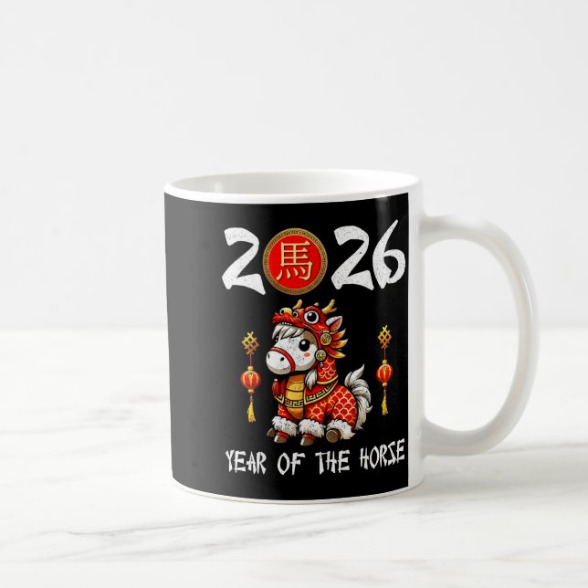 Chinese New Year 2026 Year Of The Horse Happy New  Kaffemugg (Höger)