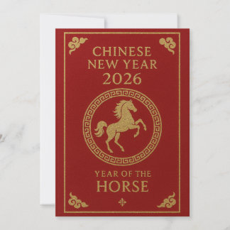 Chinese New Year 2026 - Year of the Horse Julkort