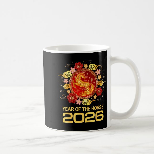 Chinese New Year 2026 Year Of The Horse  Kaffemugg (Höger)