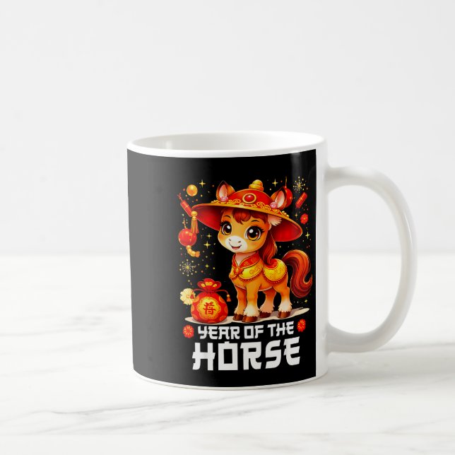 Chinese New Year 2026 Year Of The Horse  Kaffemugg (Höger)