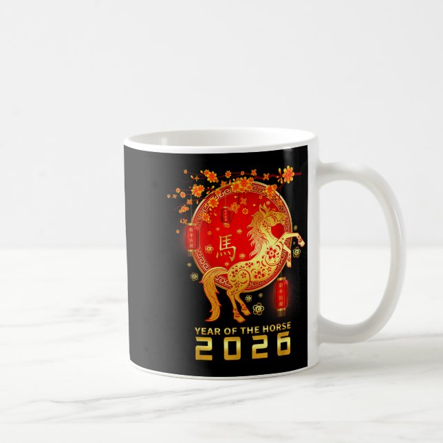 Chinese New Year 2026 Year Of The Horse Lunar New  Kaffemugg (Höger)