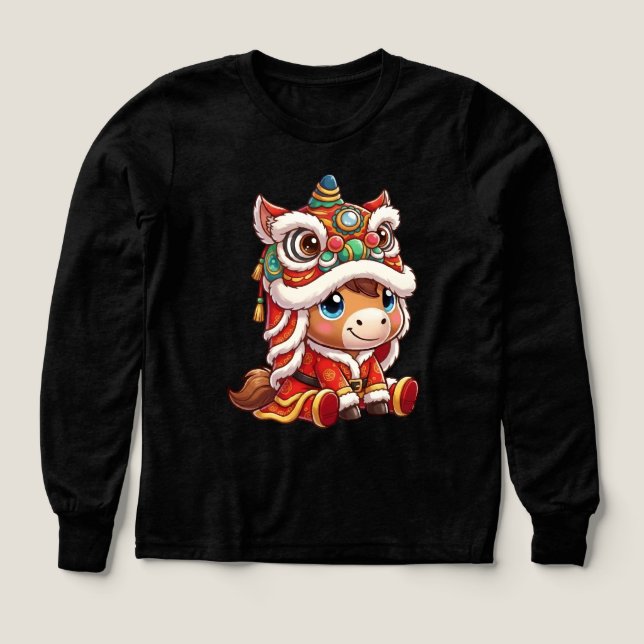 Chinese New Year Horse 2026 Zodiac T Shirt (Design framsida)