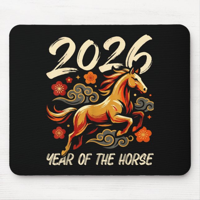 Chinese New Year Lunar Year Of The Horse 2026  Musmatta (Framsidan)