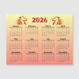 Chinese New Year of Horse 2026 Calendar 