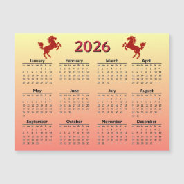 Chinese New Year of Horse 2026 Calendar 