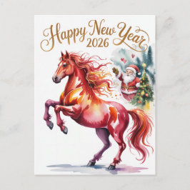 Chinese New year of the Horse 2026 Helg Vykort