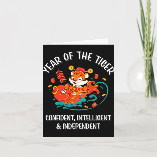 Chinese New Year Of The Tiger 2022  Kort (Framsida)