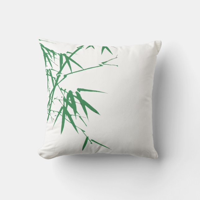 chinese painting bamboo pillow cases kudde (Framsida)