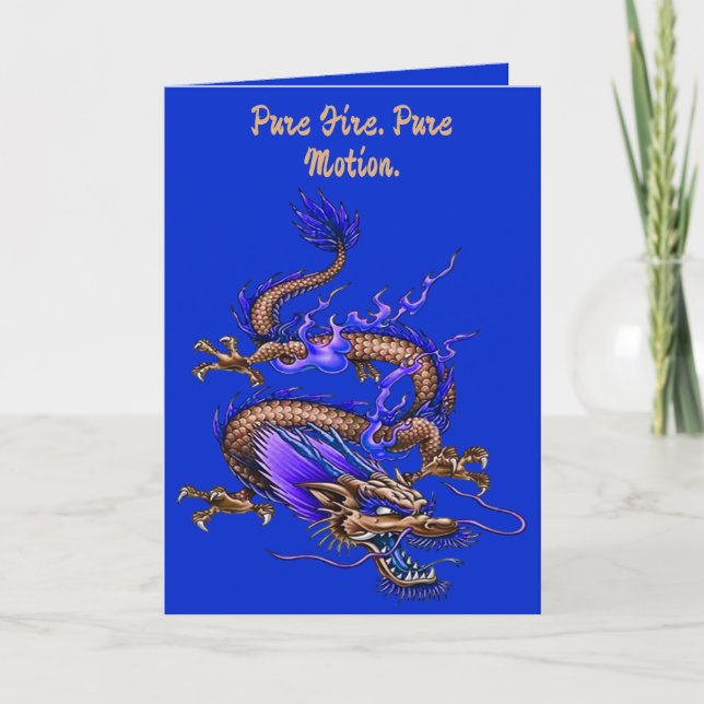 Chinese Treasure Dragon Mythical Creature  Kort (Framsida)