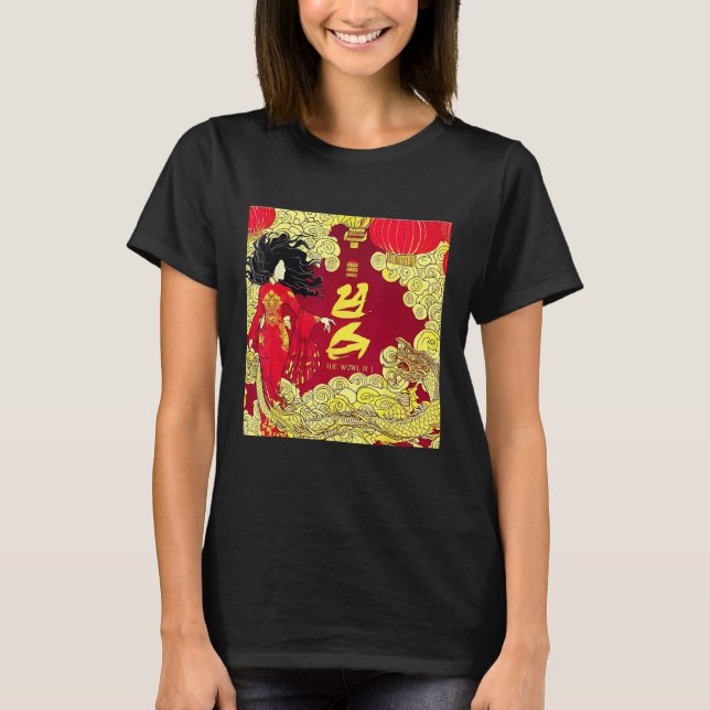 Chinese Woman and Her Dragon T Shirt (Framsida)