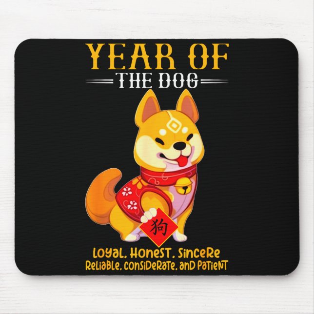 Chinese Year Of The Dog Zodiac Sign Happy Lunar Ne Musmatta (Framsidan)
