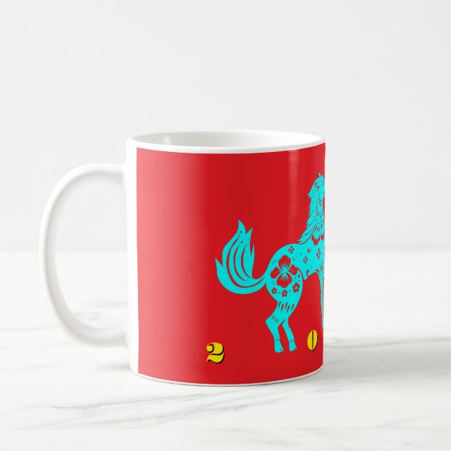 Chinese year of the Horse Kaffemugg (Vänster)