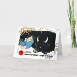 Chinese Year of the Ox | Custom Year Helgkort
