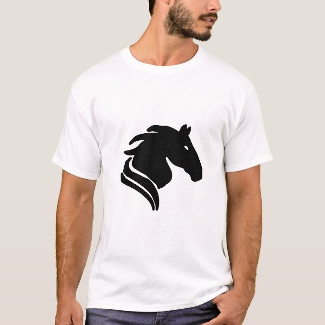Chinese Zodiac Horse Design  T Shirt (Framsida)