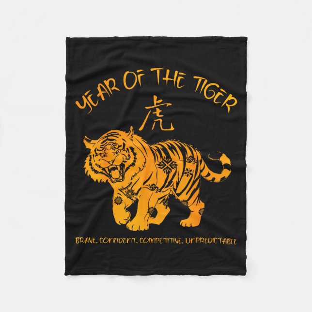 Chinese Zodiac Lunar New Year Astrology Horoscope  Fleecefilt (Framsidan)