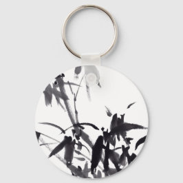 Chinesische Bambus-Tuschekunst Nyckelring