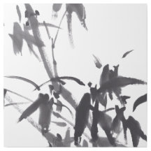 Chinesische Kunst mit Bambusmalerei 