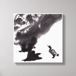 Chinesische Kunst mit Entenmotiv Canvastryck