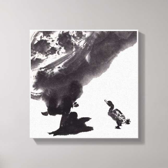 Chinesische Kunst mit Entenmotiv Canvastryck (Framsida)