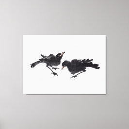 Chinesische Kunst mit Vogelmotiv Canvastryck