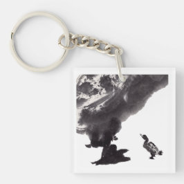 Chinesische Tuschekunst mit Entenmotiv