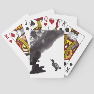 Chinesische Tuschekunst   mit Entenmotiv Casinokort