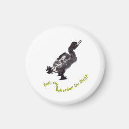 Chinesische Tuschekunst mit Entenmotiv Magnet