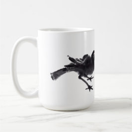 Chinesische Tuschekunst mit Vogelmotiv Kaffemugg