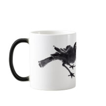 Chinesische Tuschekunst mit Vogelmotiv