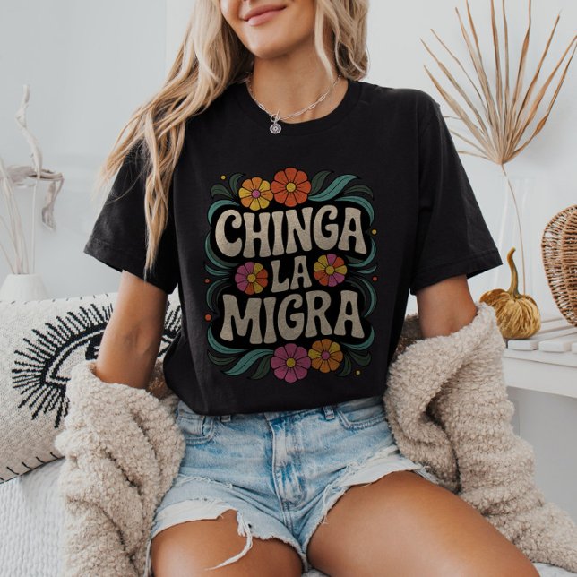 Chinga La Migra Anti-ICE FDT Pro-Invandrare T Shirt (Skapare uppladdad)