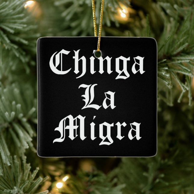 Chinga LA Migra Julgransprydnad Keramik (Träd)