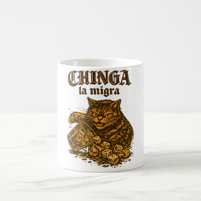  Chinga la migra Katt anti-ICE | Politisk protest  Kaffemugg (Center)