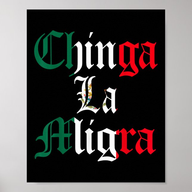 Chinga La Migra Mexikansk invandring  Poster (Framsidan)